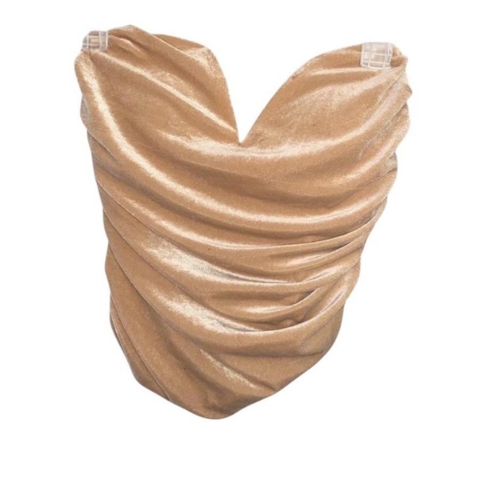 Express Cream Velvet Strapless Corset Top NWT | Club, Party, Going Out